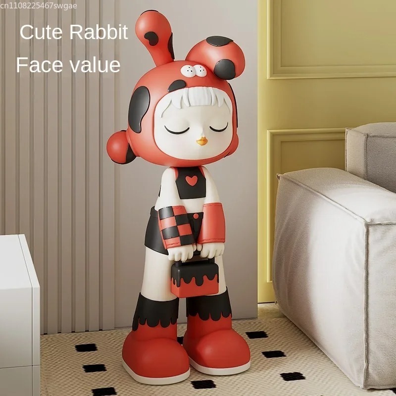 Resin Art Home Decor - Figurka dziewczyny z kreskówki, model postaci