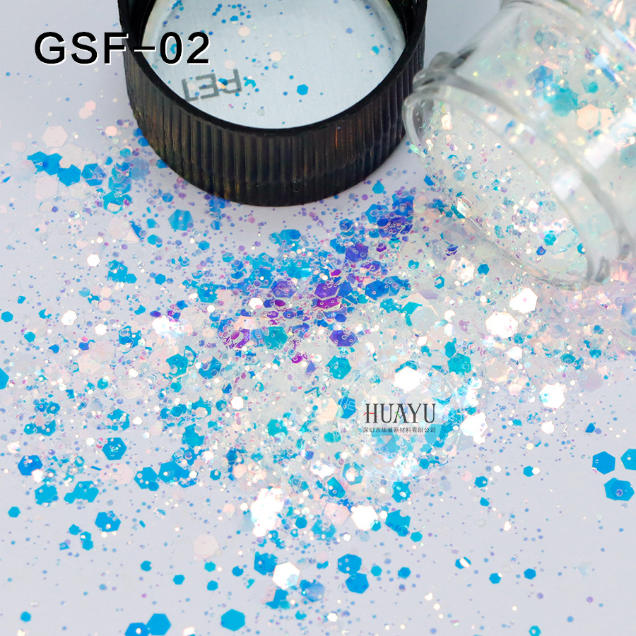 Mica Flake Resin - Mieszanka Grubych Holograficznych Brokatów – Opalizujące