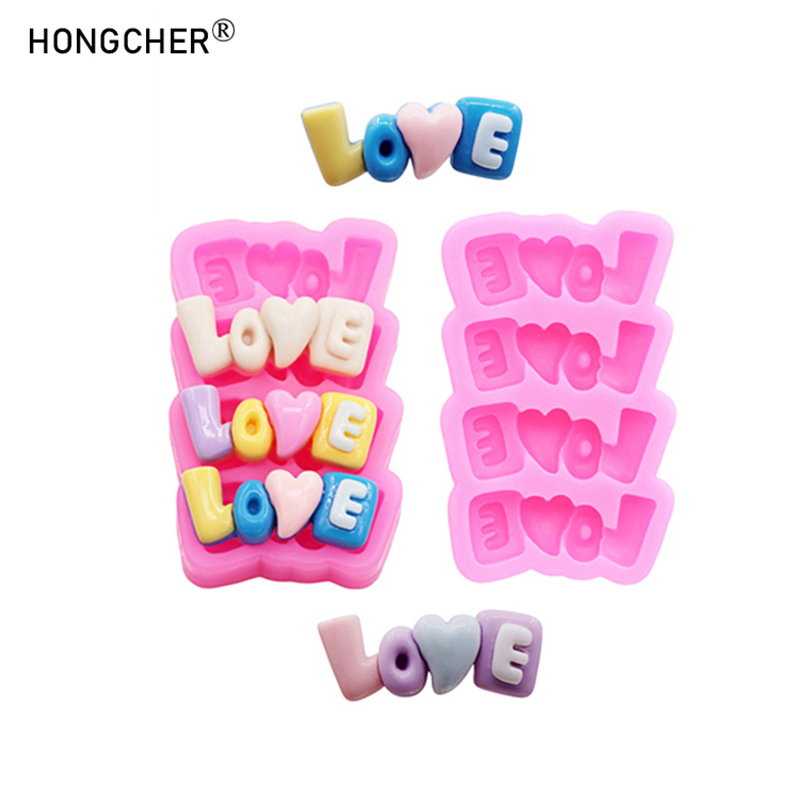 Resin Art Alphabet - Formy silikonowe LOVE Letters do samodzielnego