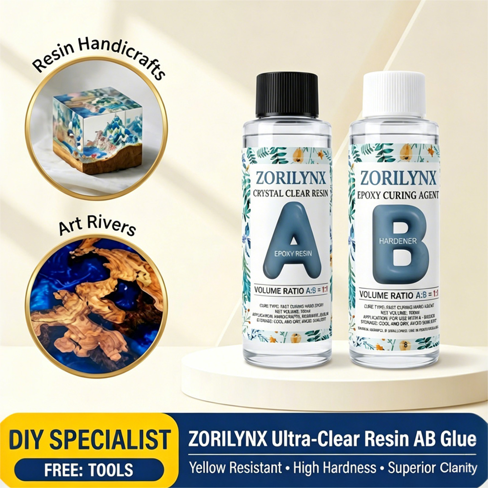 Resin Art Pouring - Zestaw żywicy epoksydowej Crystal Clear 200ml,