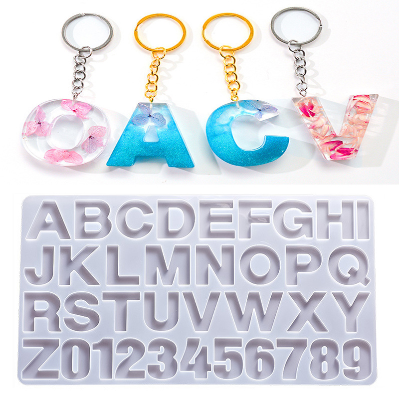 Resin Art Alphabet - Alfabet żywica epoksydowa silikonowe formy DIY