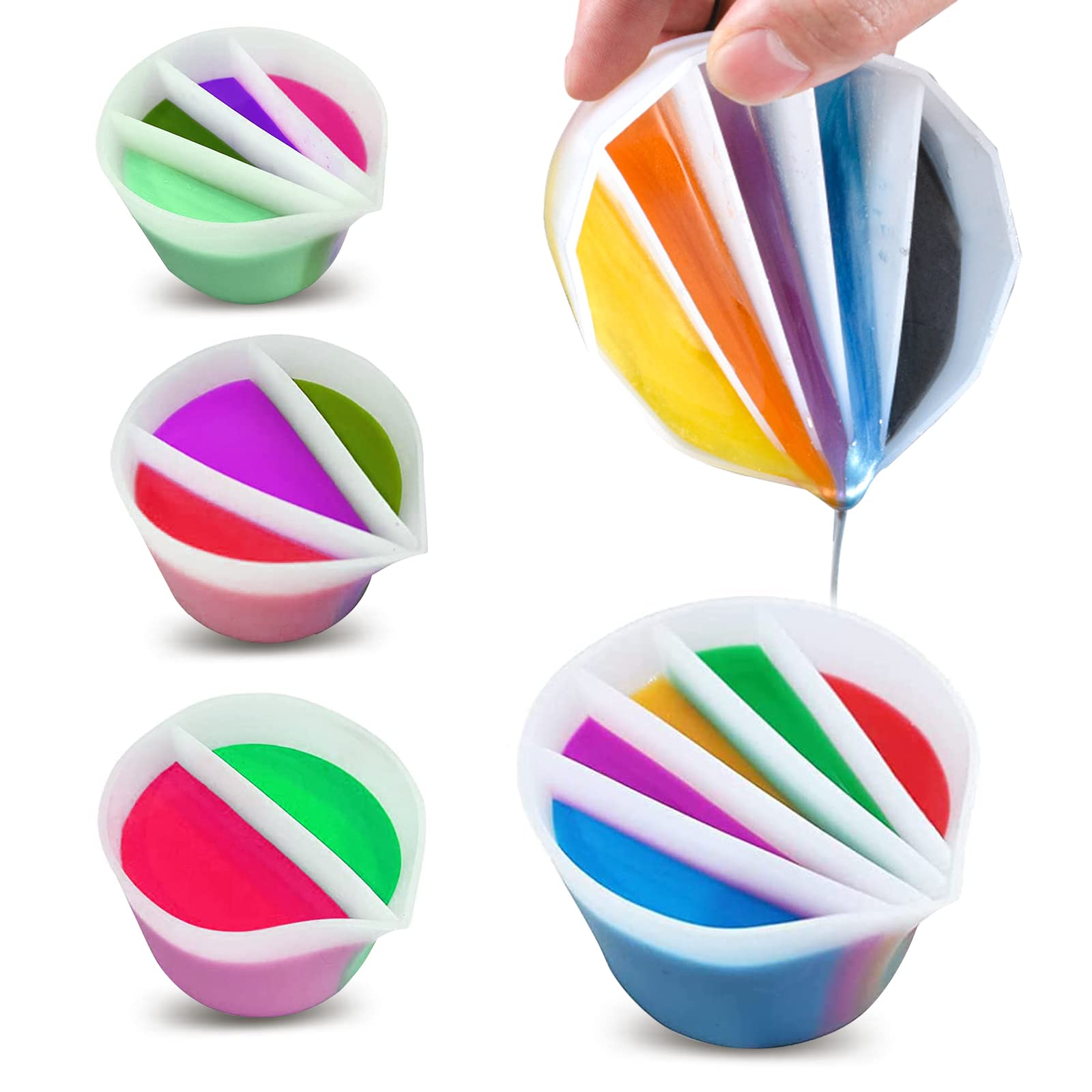 Resin Art Pouring - Kubek dzielony do malowania wodą, wielokrotnego