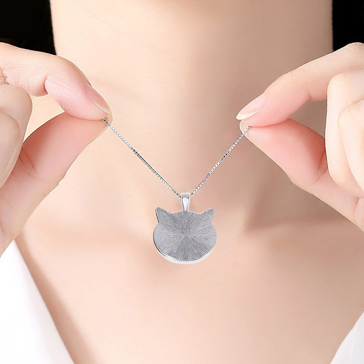 Bezels Pendant Resin - 10 szt. Zawieszki z uszami kota,