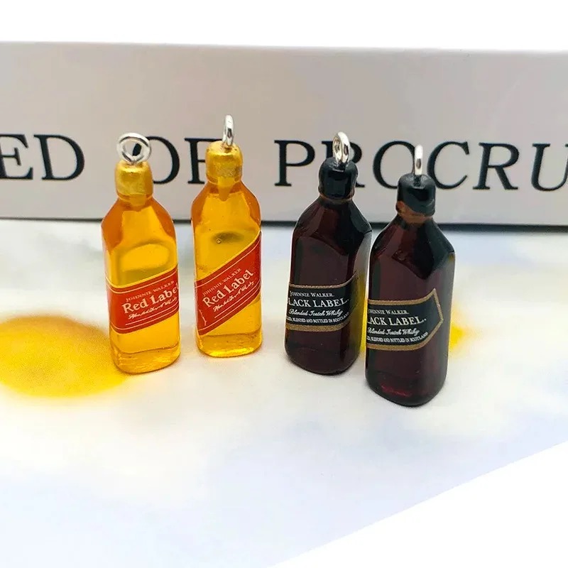 Resin Art Calligraphy - 10 szt. Miniaturowe zawieszki z żywicy