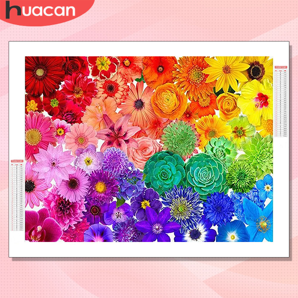 Resin Art For Rose - HUACAN Zestawy do haftowania diamentami Kwiaty