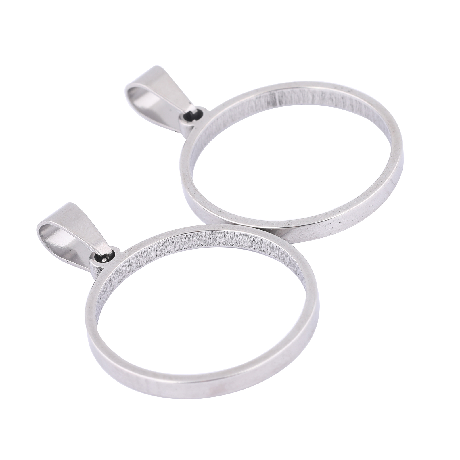 Bezels Pendant Resin - 10 szt. Okrągłe, głębokie, otwarte ramki