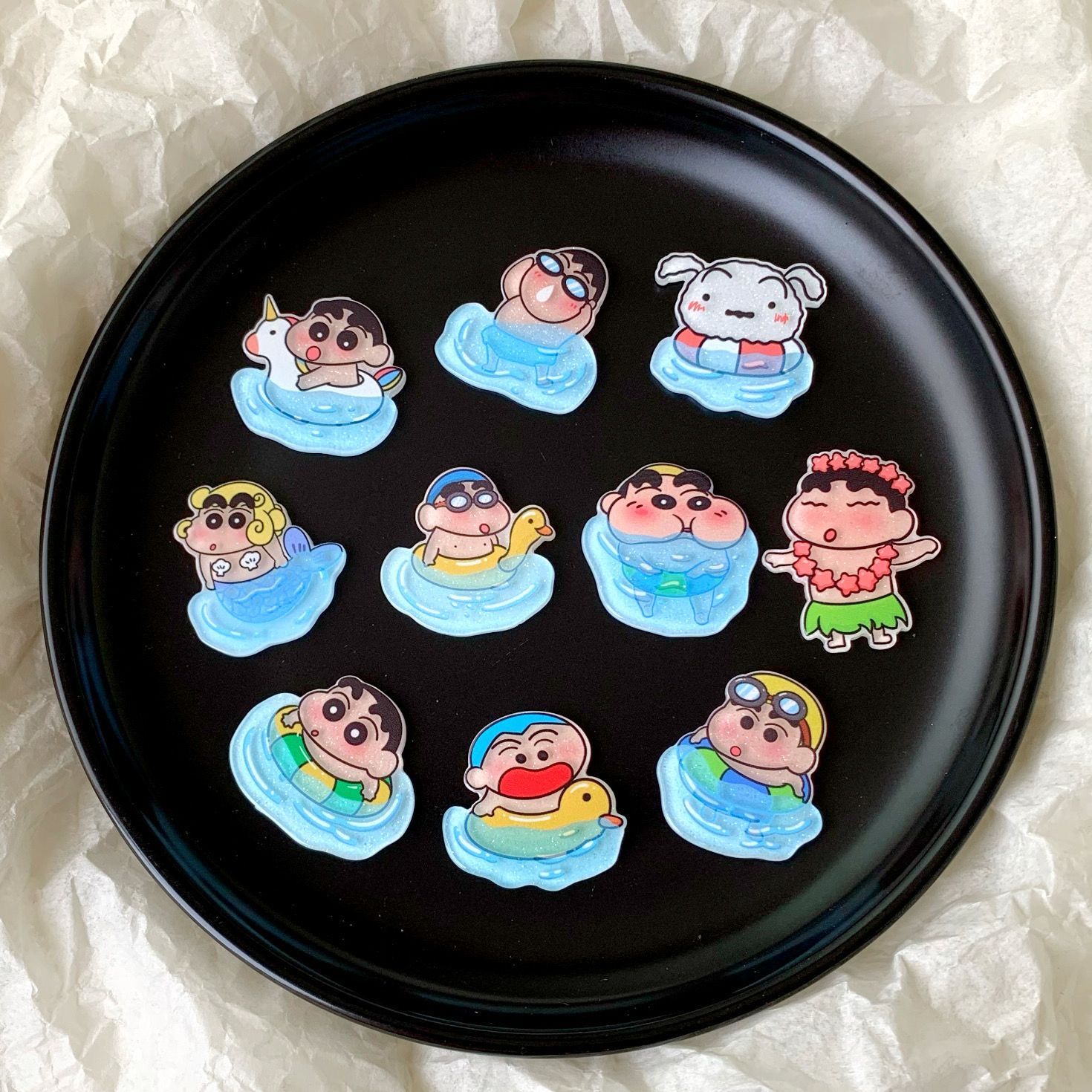 Akcesoria z żywicy Crayon Shin – Resin Art Sticker recenzja i cena