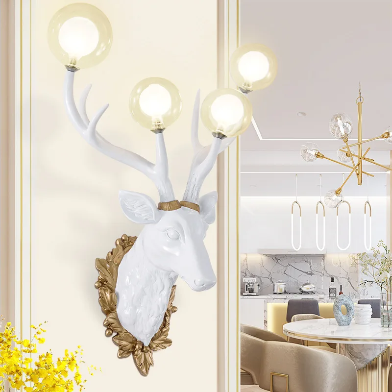 Nordic Antlers Wall Lamp Moder – Resin Art Home Decor recenzja i cena