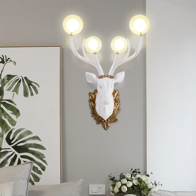 Nordic Antlers Wall Lamp Moder – Resin Art Home Decor recenzja i cena