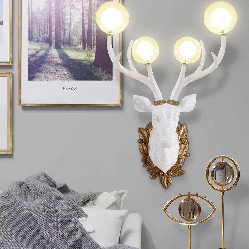 Nordic Antlers Wall Lamp Moder – Resin Art Home Decor recenzja i cena