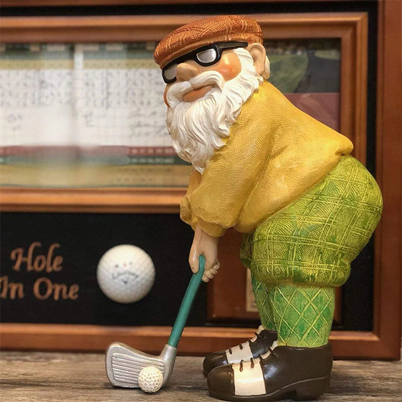 Rzeźba gnoma golfowego z żywic – Resin Art Home Decor recenzja i cena