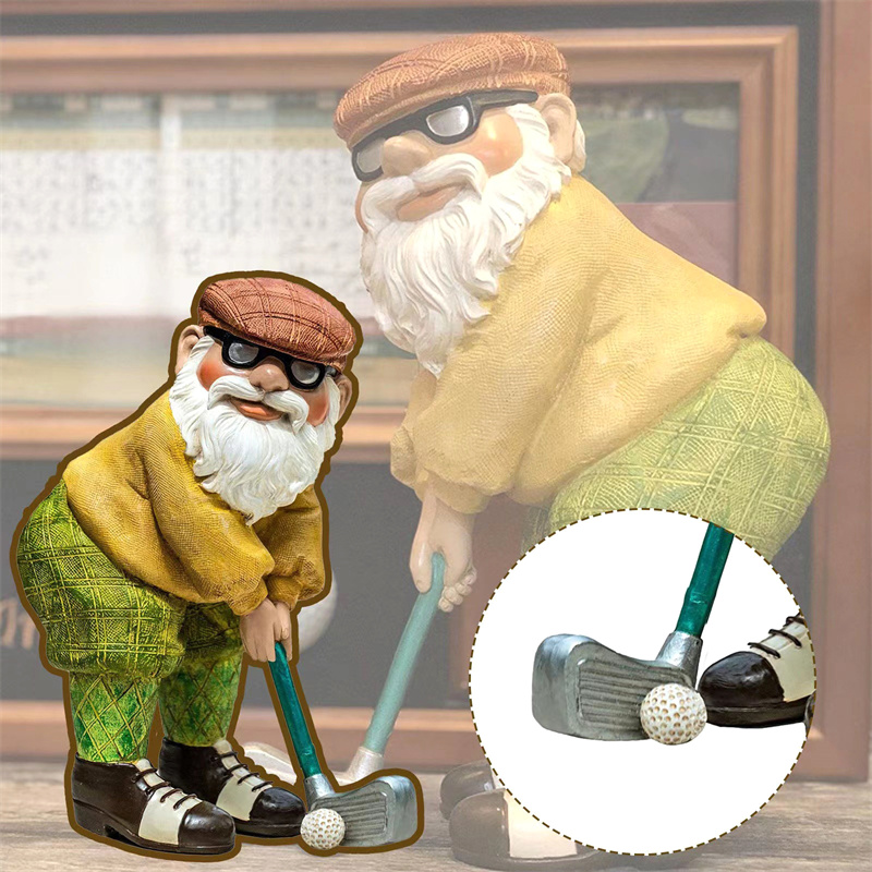 Rzeźba gnoma golfowego z żywic – Resin Art Home Decor recenzja i cena