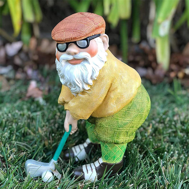 Rzeźba gnoma golfowego z żywic – Resin Art Home Decor recenzja i cena