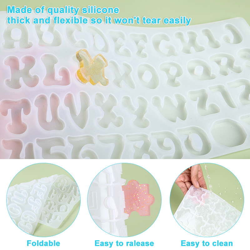 Alfabet brelok formy alfabet ż – Resin Art Alphabet recenzja i cena