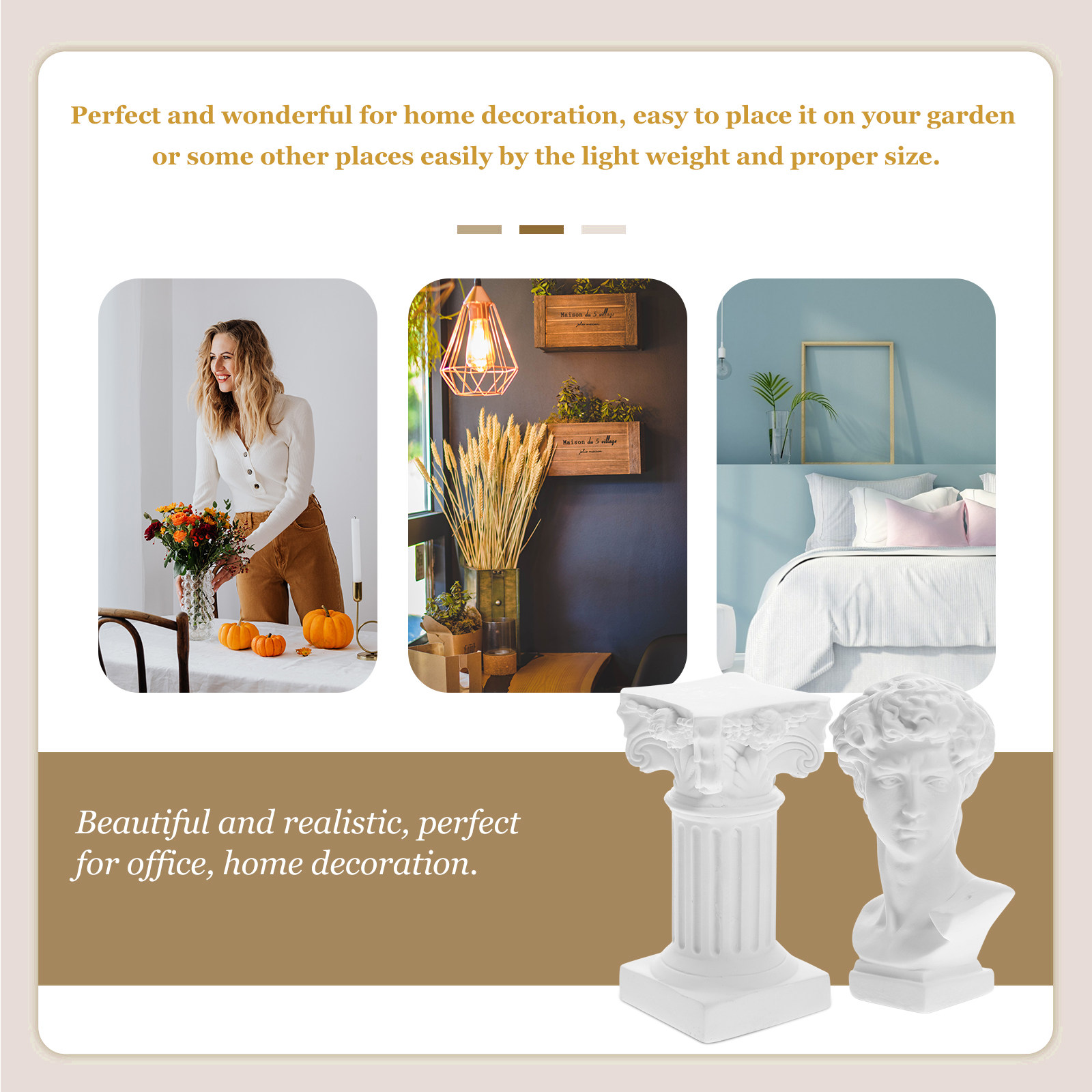 1 Zestaw Żywicznych Statuetek  – Resin Art Home Decor recenzja i cena