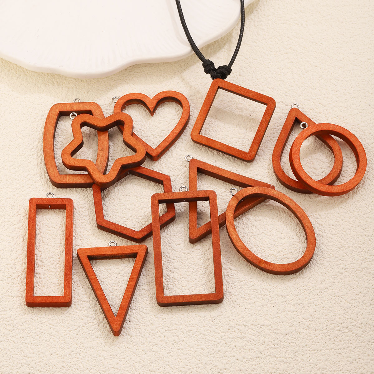 10 SZT. Drewniane geometryczne – Resin Art Calligraphy recenzja i cena