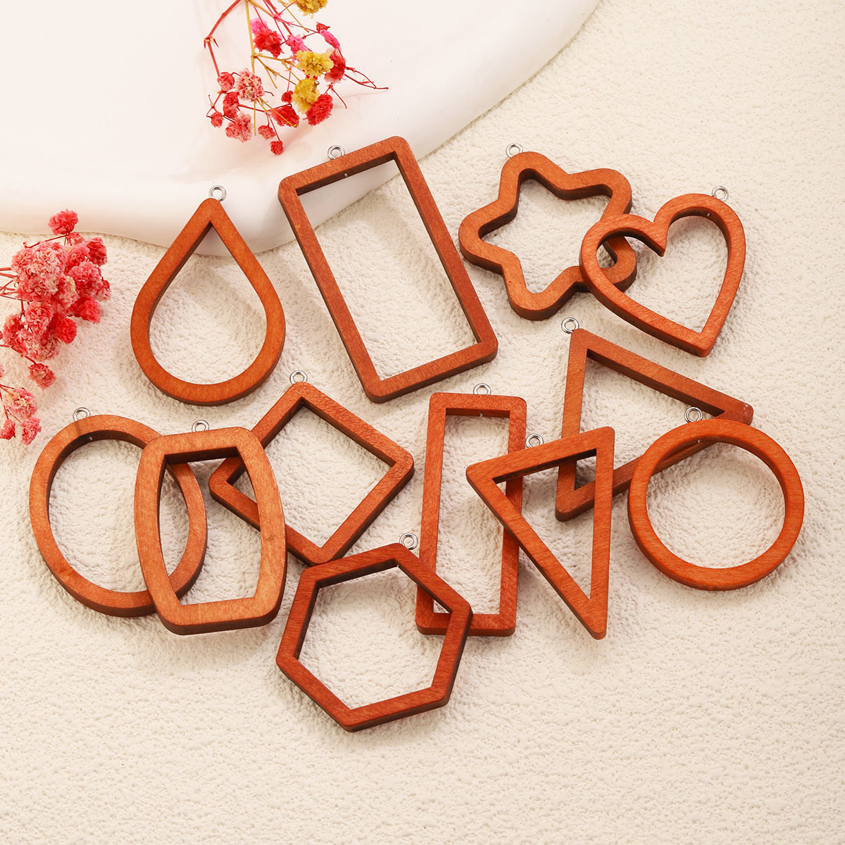 10 SZT. Drewniane geometryczne – Resin Art Calligraphy recenzja i cena