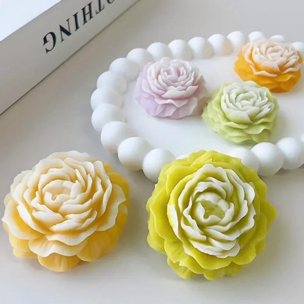 3D Peony Candle Silicone Mold  – Resin Art Home Decor recenzja i cena