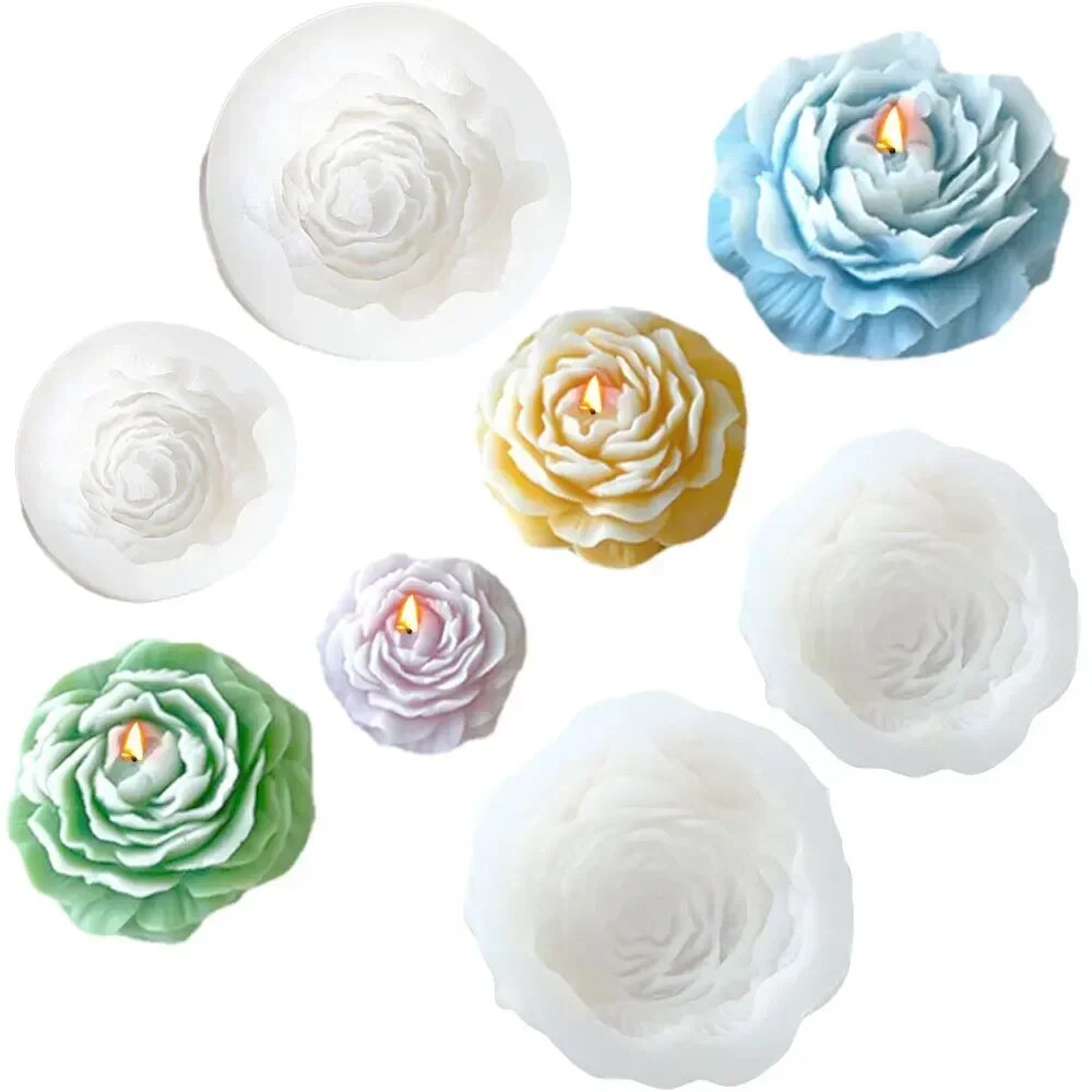 3D Peony Candle Silicone Mold  – Resin Art Home Decor recenzja i cena