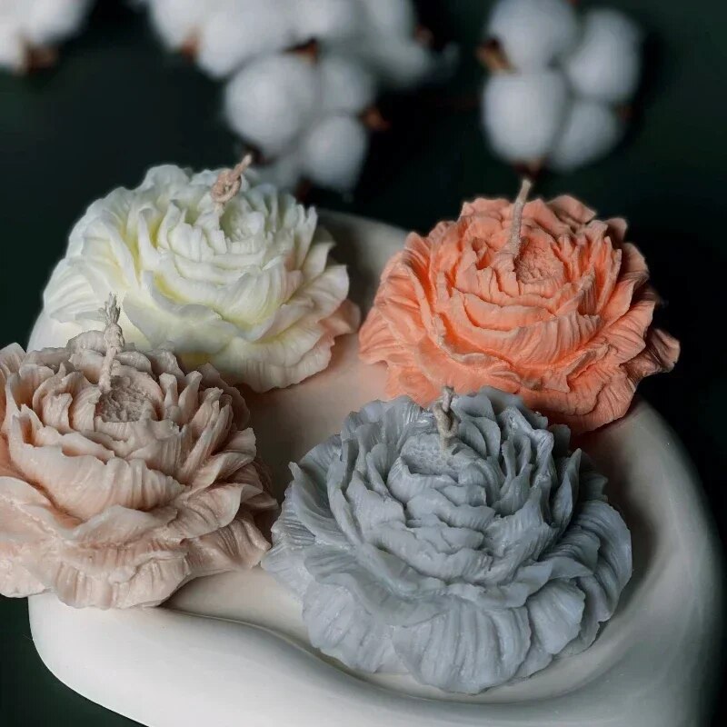 3D Peony Candle Silicone Mold  – Resin Art Home Decor recenzja i cena