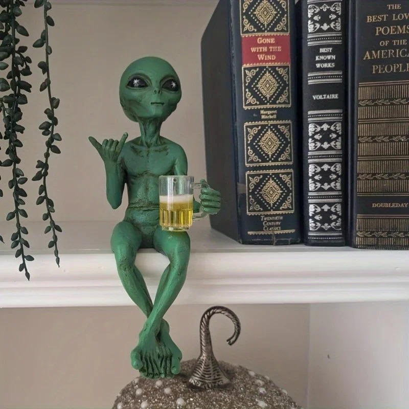 Zabawna figurka kosmity z żywi – Resin Art Home Decor recenzja i cena