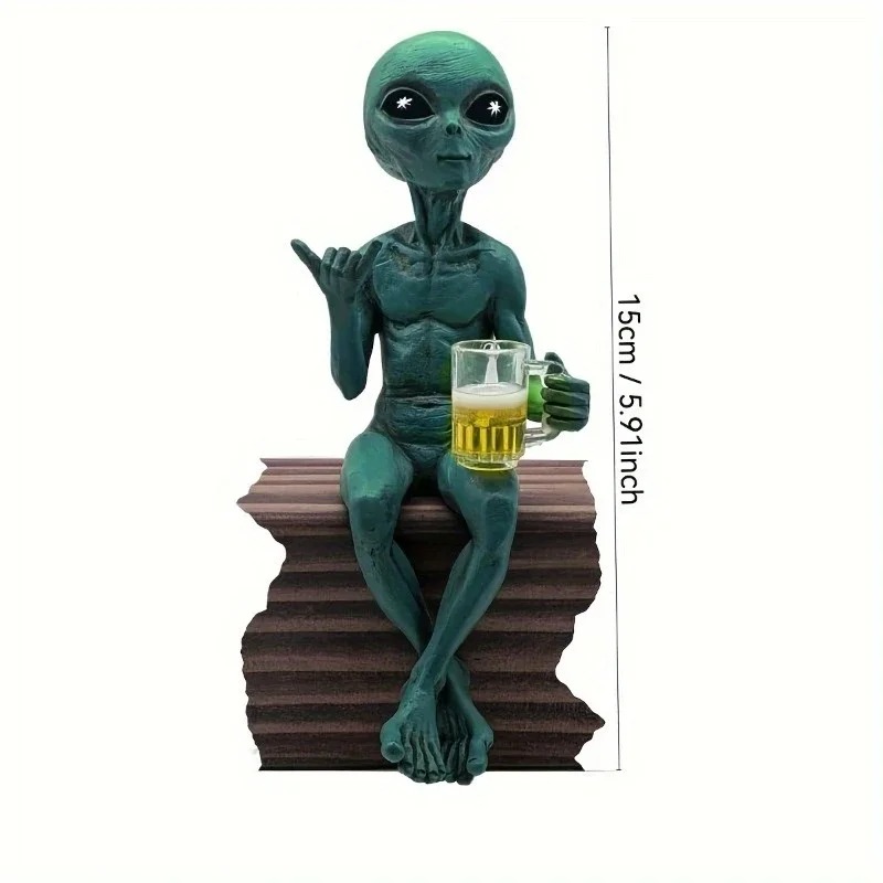 Zabawna figurka kosmity z żywi – Resin Art Home Decor recenzja i cena